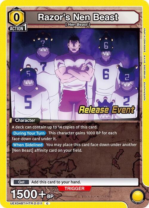 Razor's Nen Beast Card Front
