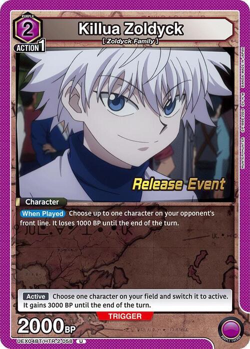 Killua Zoldyck Card Front