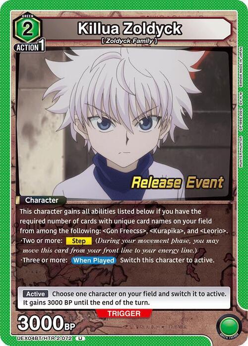 Killua Zoldyck Card Front