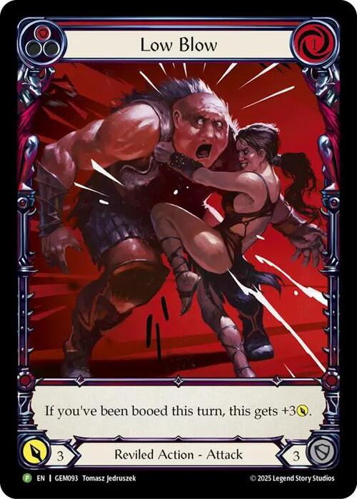 Low Blow Card Front