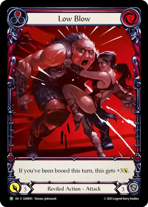Low Blow Card Front