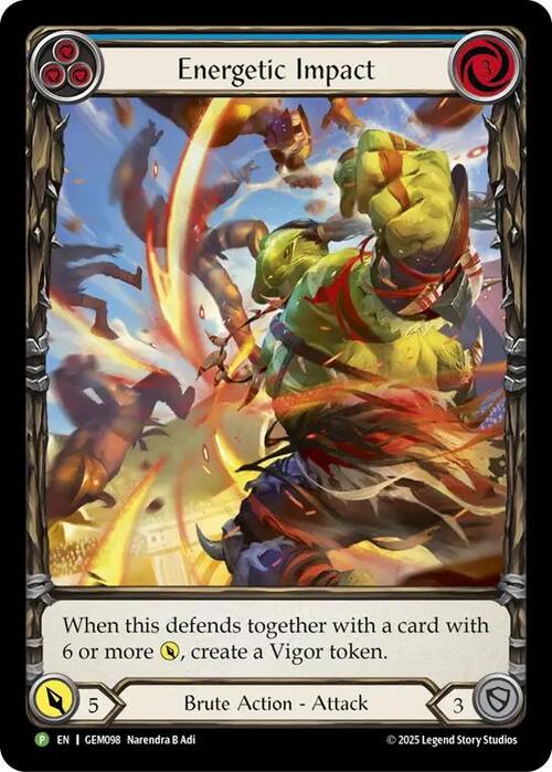 Energetic Impact Card Front