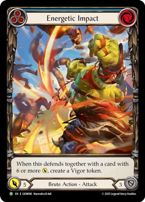 Energetic Impact Card Front