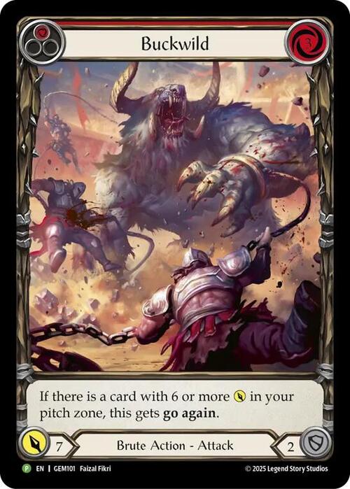 Buckwild (Red) Card Front
