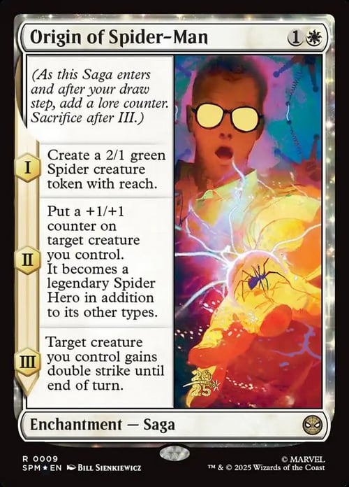 Origin of Spider-Man Card Front