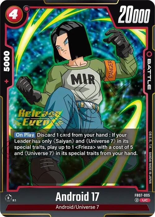 Android 17 Card Front
