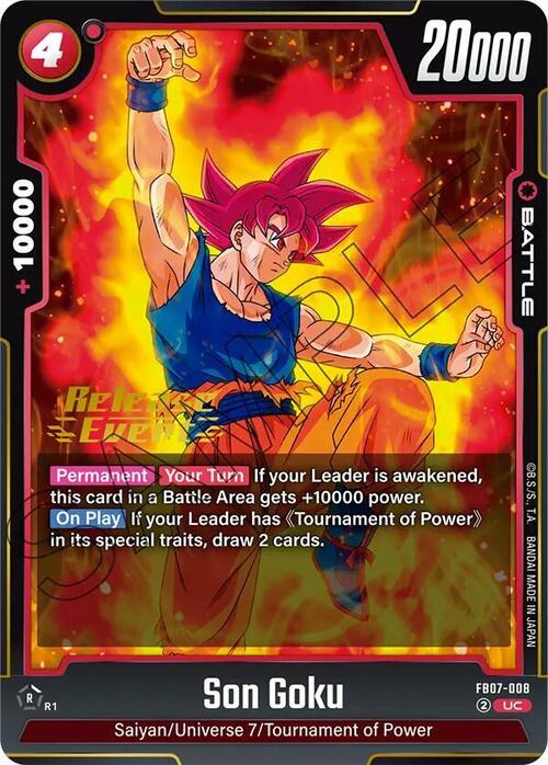 Son Goku Card Front