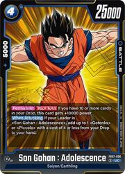 Son Gohan : Adolescence · Pre-Release Stamped FB07-036