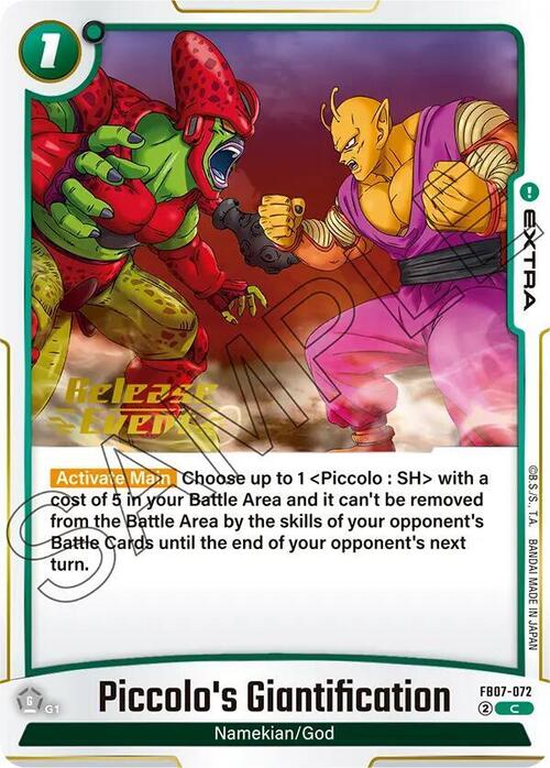 Piccolo's Giantification Card Front