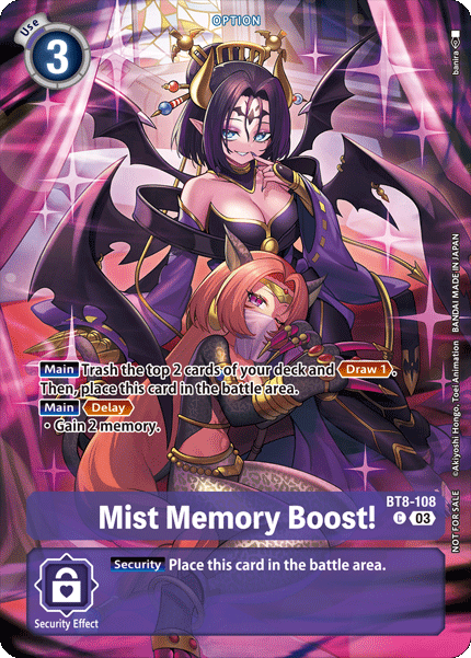 Mist Memory Boost Card Front