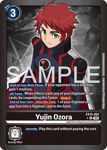Yujin Ozora Card Front