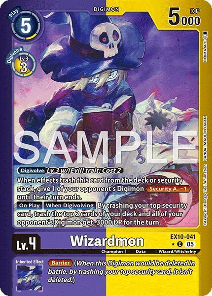 Wizardmon Card Front
