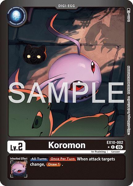 Koromon Card Front