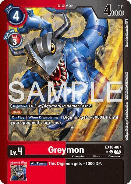 Greymon Card Front
