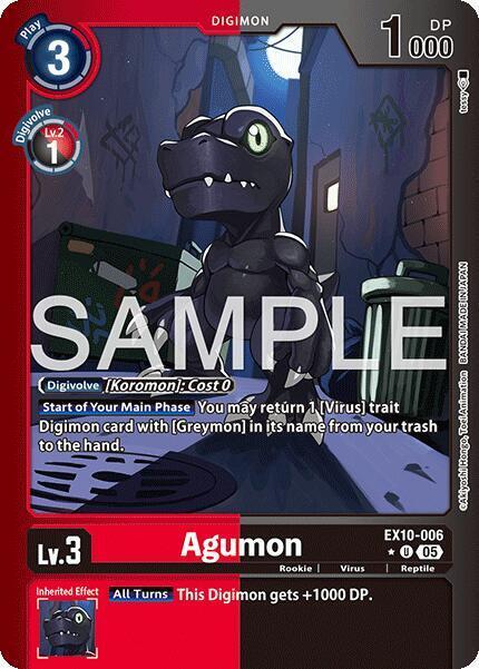 Agumon Card Front