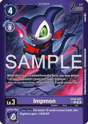 Impmon · Limited Foil EX10-037f