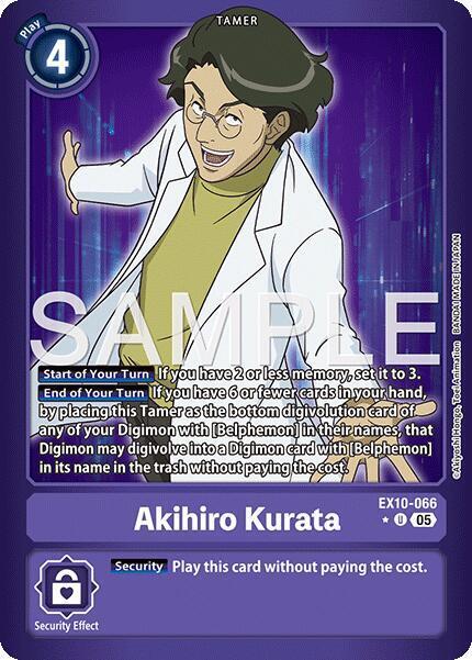 Akihiro Kurata Card Front