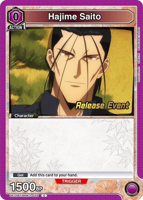 Hajime Saito Card Front