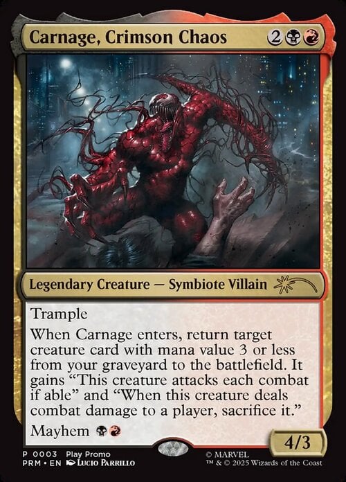 Carnage, Crimson Chaos Card Front
