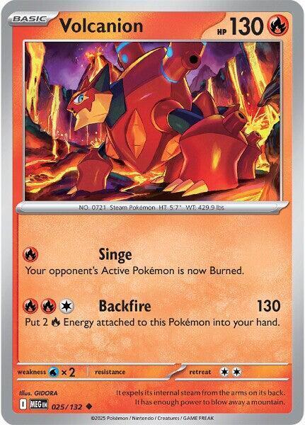 Volcanion Card Front