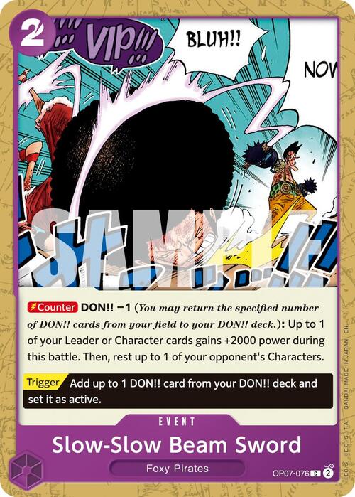 Slow-Slow Beam Sword Card Front