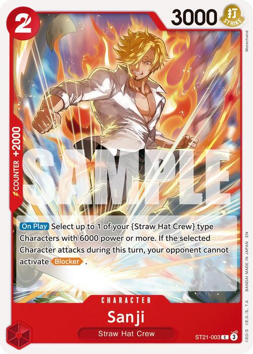 Sanji Card Front