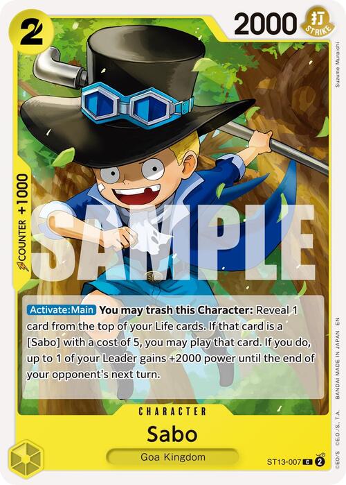 Sabo Card Front