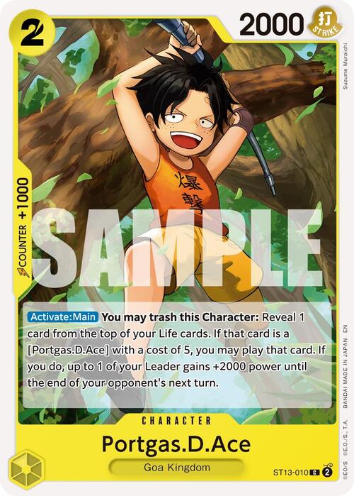 Portgas.D.Ace Card Front