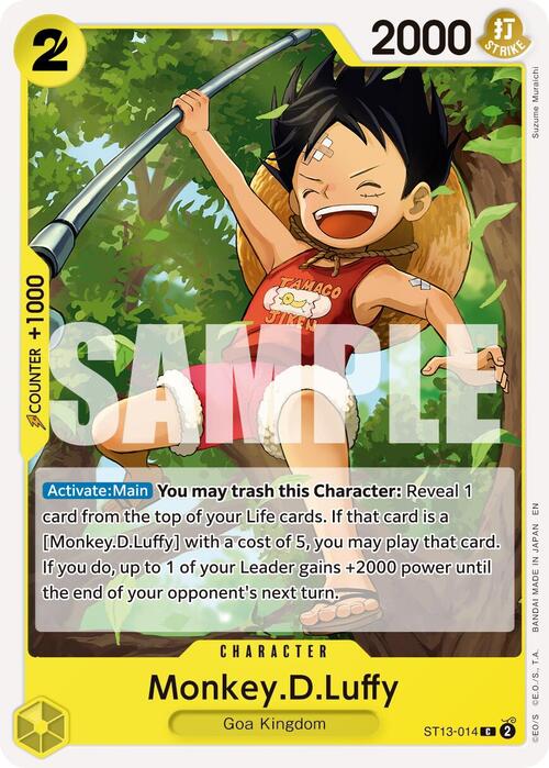 Monkey.D.Luffy Card Front