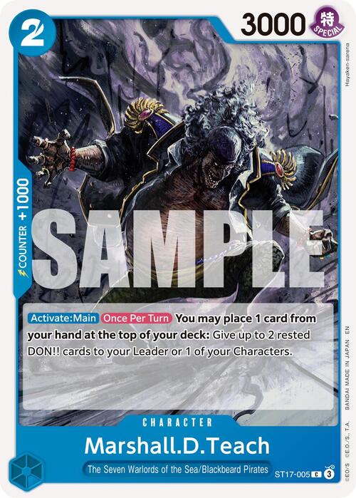 Marshall.D.Teach Card Front