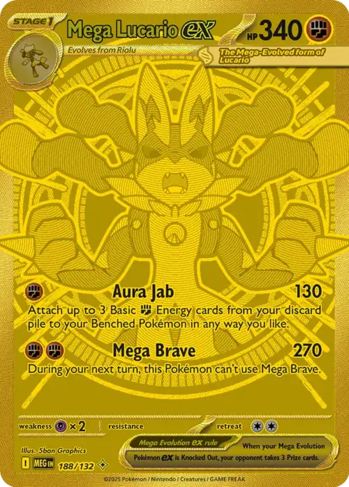 Mega Lucario ex Card Front