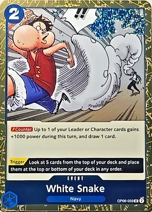 White Snake Card Front