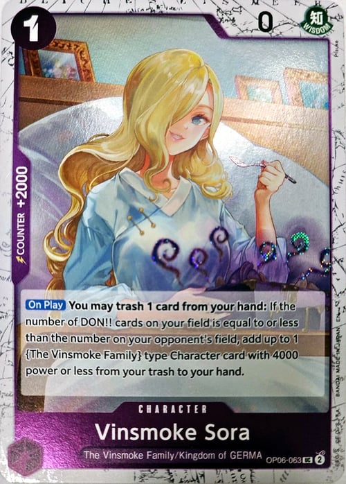Vinsmoke Sora Card Front