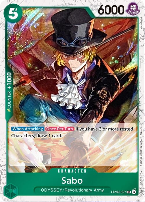 Sabo Card Front