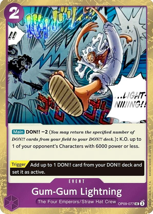 Gum-Gum Lightning Card Front