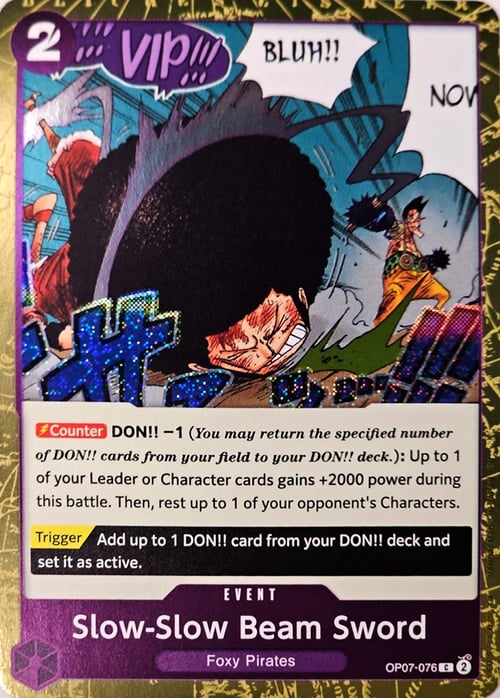Slow-Slow Beam Sword Card Front