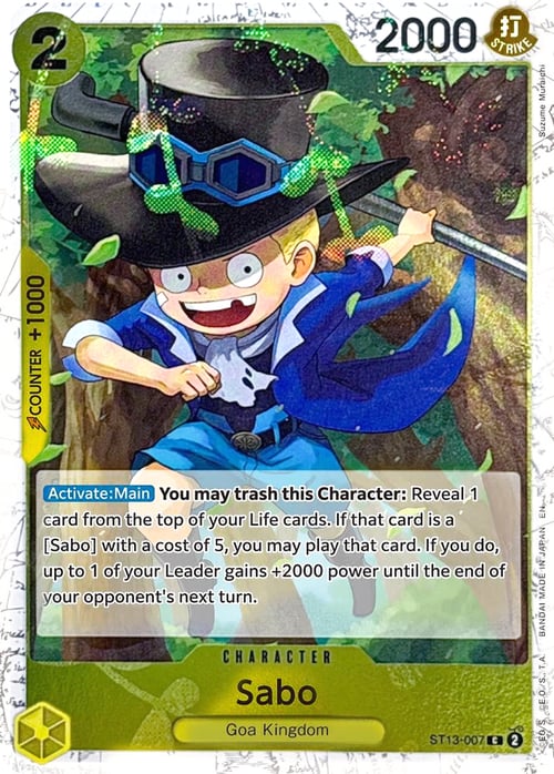 Sabo Card Front