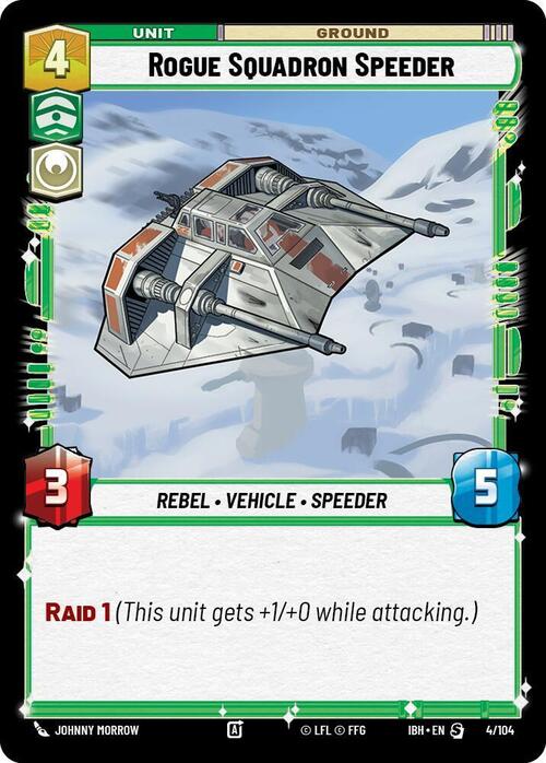 Rogue Squadron Speeder Card Front