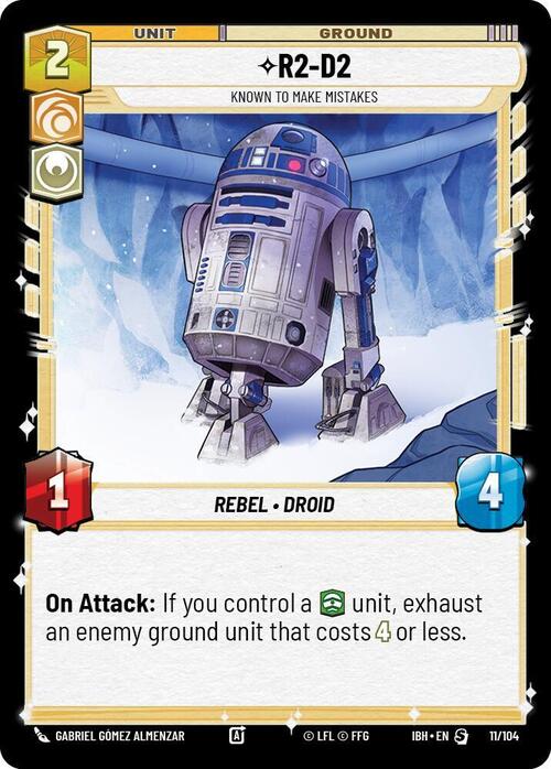 R2-D2 - Known to Make Mistakes Card Front