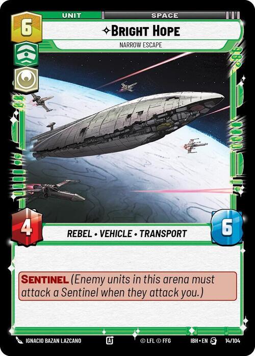 Bright Hope, Fuga In Extremis Card Front