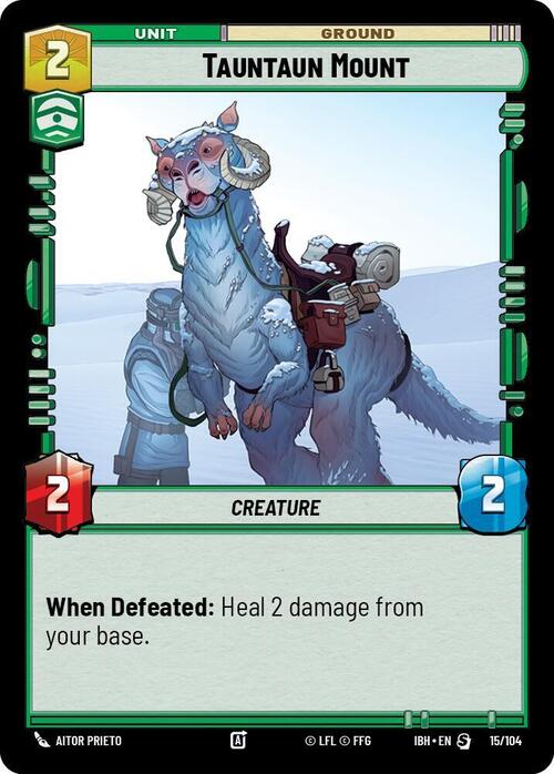 Cavalcatura Tauntaun Card Front