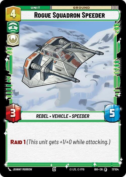 Speeder della Squadriglia Rogue Card Front