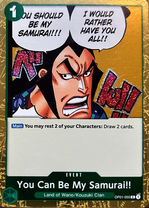 You Can Be My Samurai!! Card Front