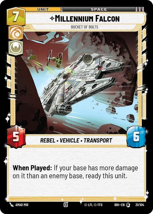 Millennium Falcon, Vecchio Rottame Card Front