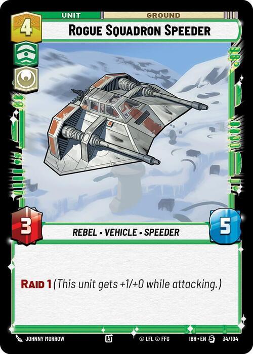 Speeder della Squadriglia Rogue Card Front
