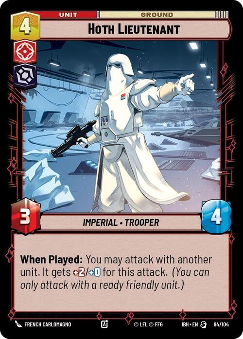 Hoth Lieutenant Card Front