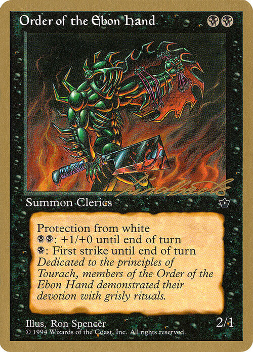 Order of the Ebon Hand Card Front