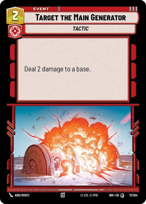 Colpire il Generatore Card Front