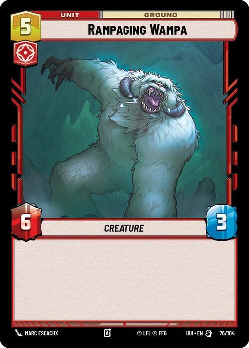 Wampa Scatenato Card Front
