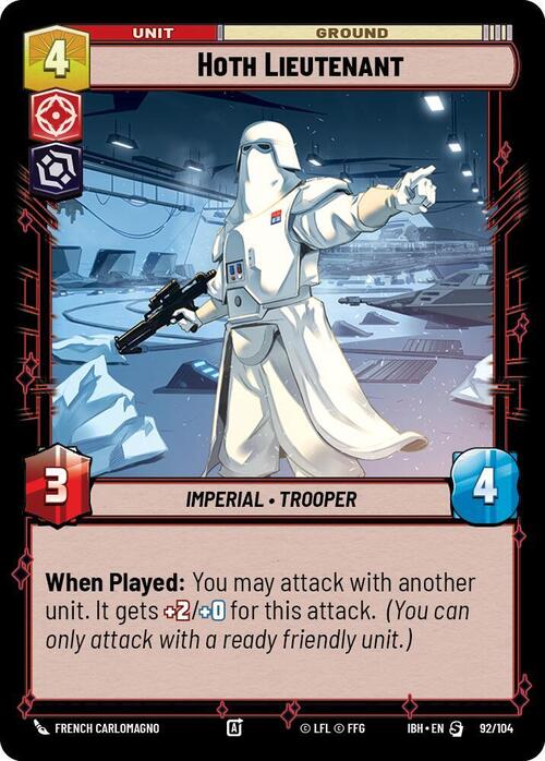Tenente di Hoth Card Front